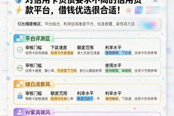 不看信用卡负债！2026年这5个对信用卡负债要求不高的信用贷款平台，借钱优选很合适
