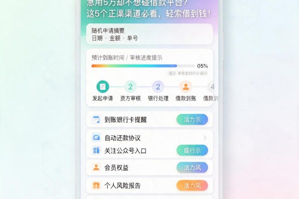 急用5万却不想碰借款平台？这5个正规渠道必看，轻松借到钱！