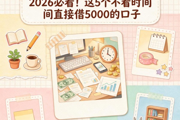 征信有逾期也能秒下款？2026必看！这5个不看时间直接借5000的口子
