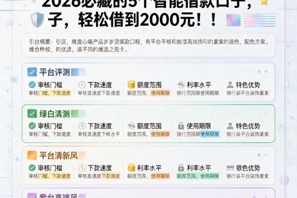 50岁还能贷款吗?2026必藏的5个智能借款口子,轻松借到2000元!