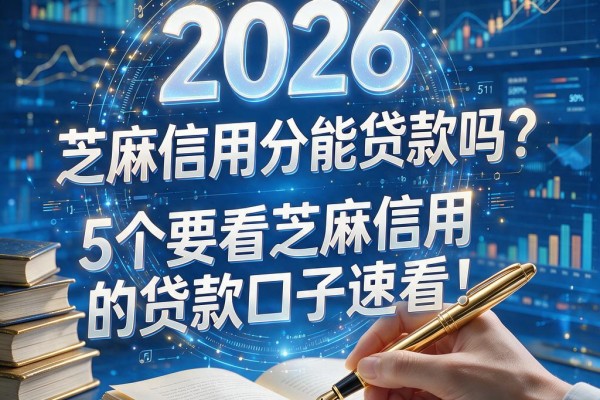 芝麻信用分能贷款吗？2026这5个要看芝麻信用的贷款口子速看！