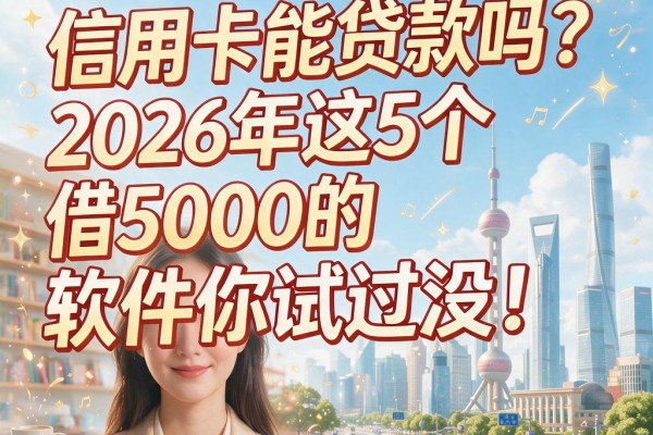 信用卡能贷款吗?2026年这5个借5000的软件你试过没!