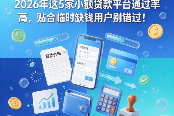 岘口子急用钱必看！2026年这5家小额贷款平台通过率高，贴合临时缺钱用户别错过