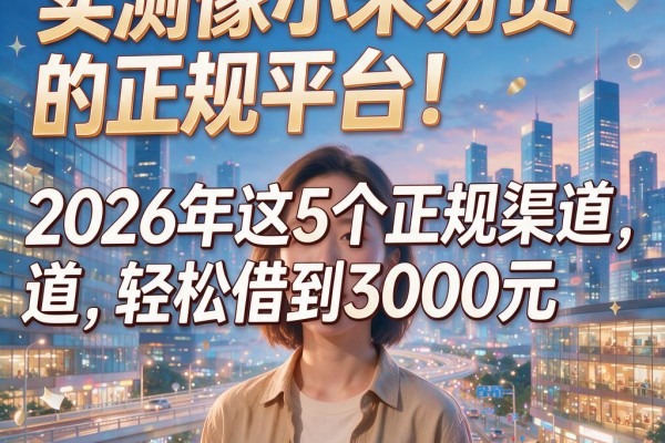 实测像小米易贷的正规平台！2026年这5个正规渠道，轻松借到3000元