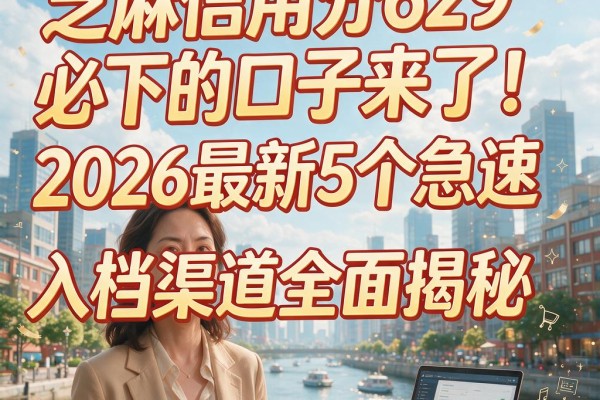 芝麻信用分629必下的口子来了!2026最新5个急速入档渠道全面揭秘