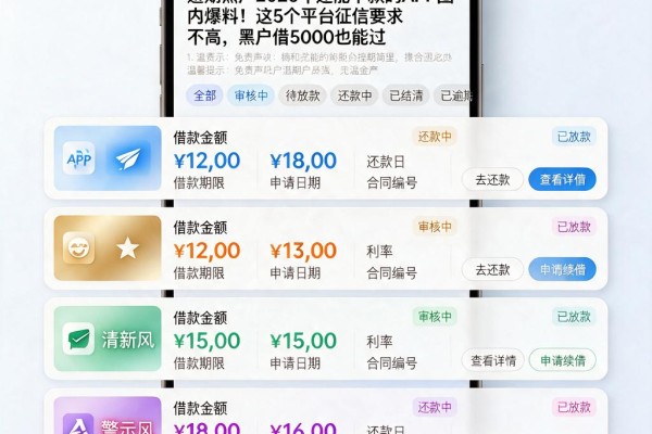 逾期黑户2026年还能下款的APP圈内爆料!这5个平台征信要求不高,黑户借5000也能过