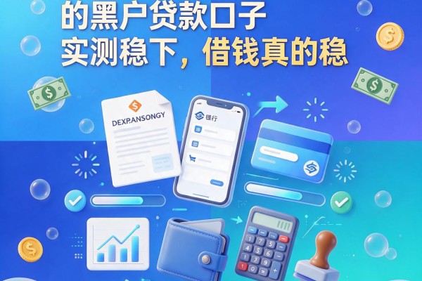 黑户必看！5个最给力的黑户贷款口子实测稳下，借钱真的稳