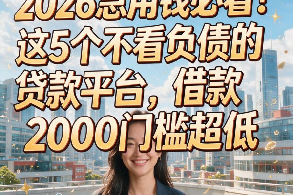 2026急用钱必看!这5个不看负债的贷款平台,借款2000门槛超低