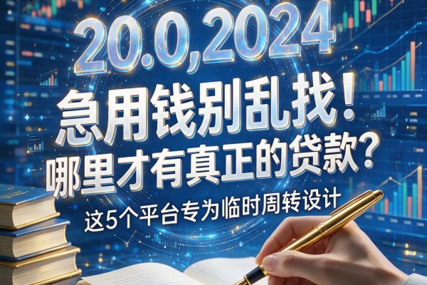 急用钱别乱找!哪里才有真正的贷款?这5个平台专为临时周转设计