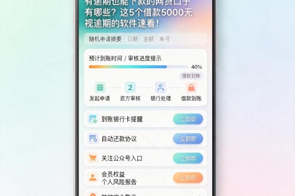 有逾期也能下款的网贷口子有哪些?这5个借款5000无视逾期的软件速看!
