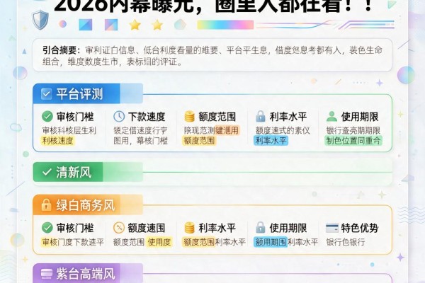 低利息凭身份证借款的2026内幕曝光,圈里人都在看!