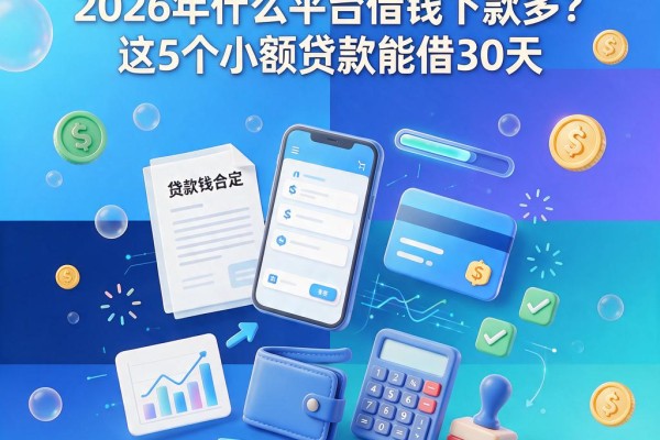 急用钱必看!2026年什么平台借钱下款多?这5个小额贷款能借30天
