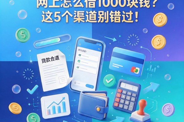 急用钱速看!2026年网上怎么借1000块钱?这5个渠道别错过!