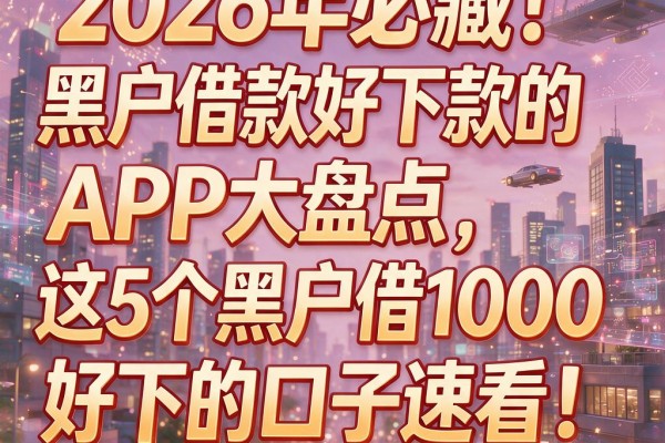 2026年必藏！黑户借款好下款的APP大盘点，这5个黑户借1000好下的口子速看