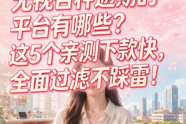 无视各种逾期的平台有哪些?这5个亲测下款快,全面过滤不踩雷!