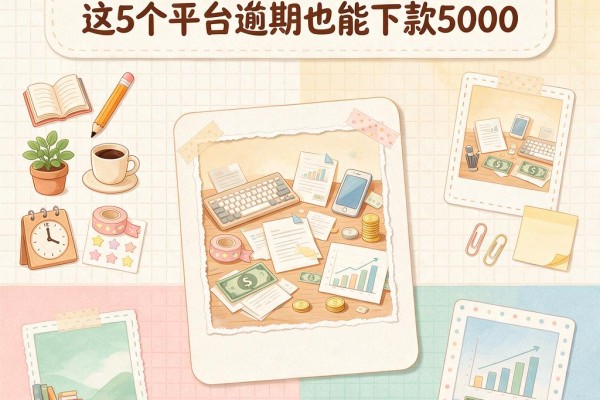 信用卡有逾期还能在哪借到钱?这5个平台逾期也能下款5000