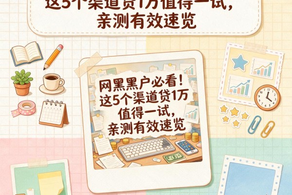 网黑黑户必看!这5个渠道贷1万值得一试,亲测有效速览