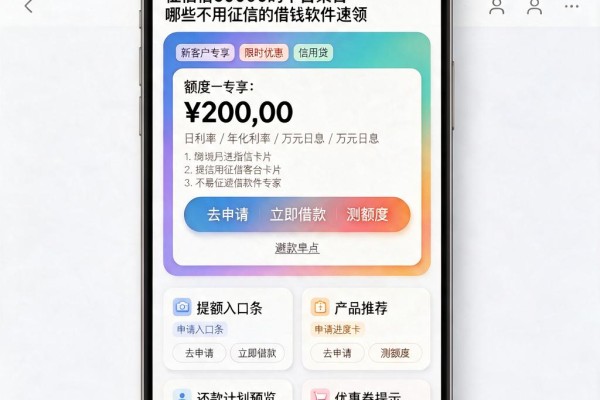 2026最新避坑指南!这5个不查征信借50000的平台集合,哪些不用征信的借钱软件速领