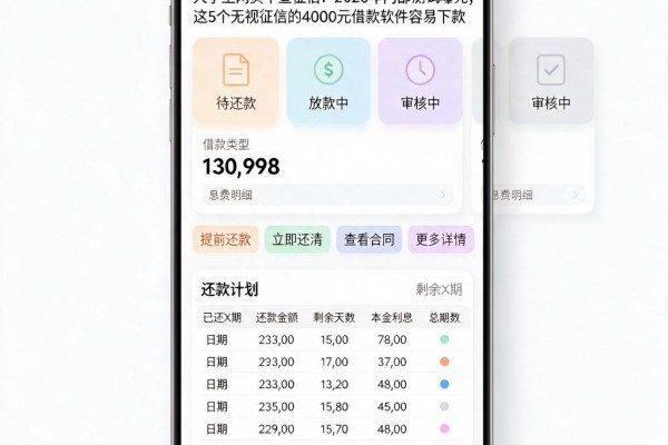大学生网贷不查征信？2026年内部测试曝光，这5个无视征信的4000元借款软件容易下款