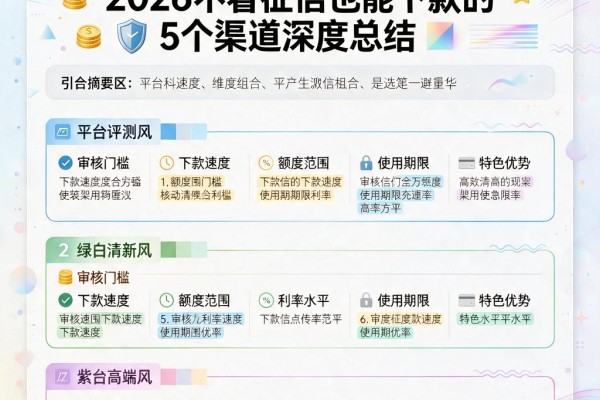 急用5万哪里能借？2026不看征信也能下款的5个渠道深度总结