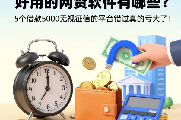 2026年必看！好用的网贷软件有哪些？这5个借款5000无视征信的平台错过真的亏大了！