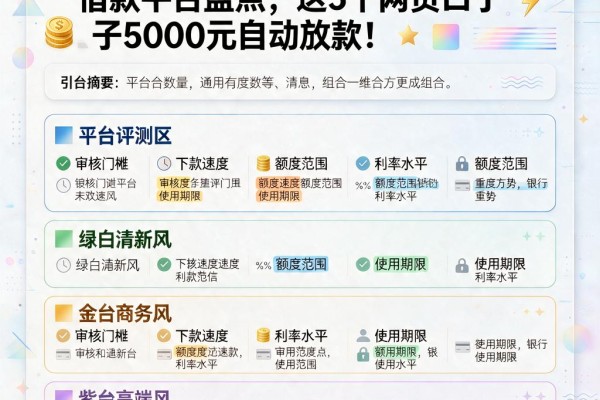 黑户必看！2026最新周期长的借款平台盘点，这5个网贷口子5000元自动放款
