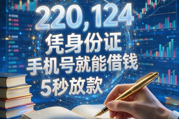5个凭身份证手机号就能借钱的秒放款APP,放款速度超快