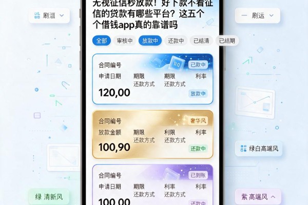 无视征信秒放款!好下款不看征信的贷款有哪些平台?这五个借钱app真的靠谱吗
