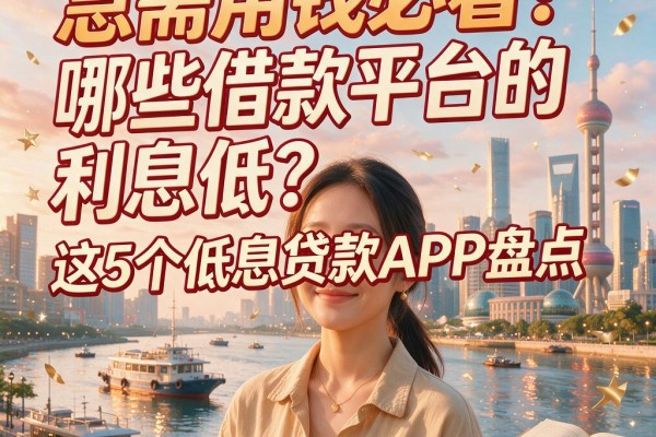 急需用钱必看!哪些借款平台的利息低?这5个低息贷款APP盘点