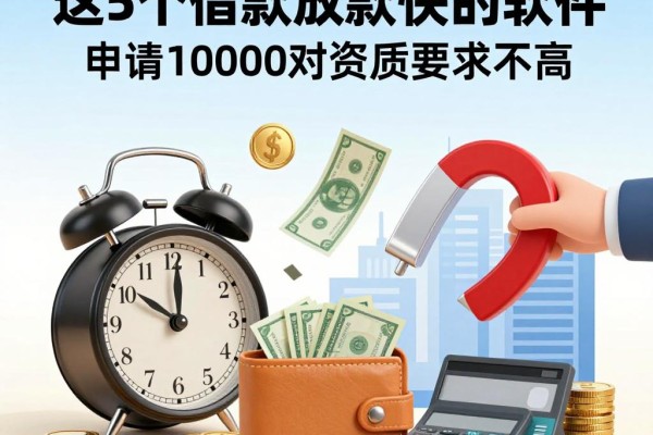 2026年必看！这5个借款放款快的软件，申请10000对资质要求不高