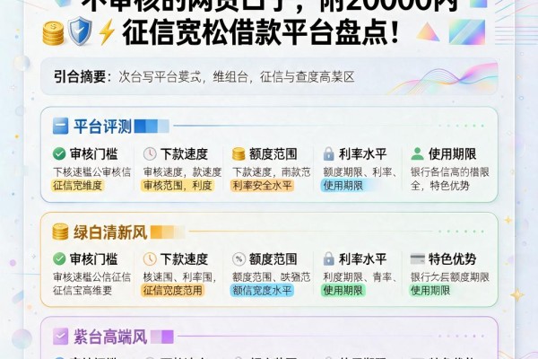 无视征信秒下款！这5个不查征信不审核的网贷口子，附20000内征信宽松借款平台盘点