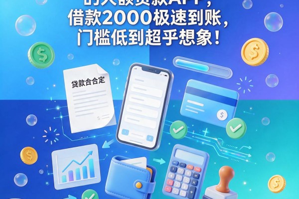 急需用钱?这5个秒下的大额贷款APP,借款2000极速到账,门槛低到超乎想象!