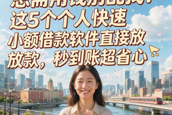 急需用钱别乱找!这5个个人快速小额借款软件直接放款,秒到账超省心