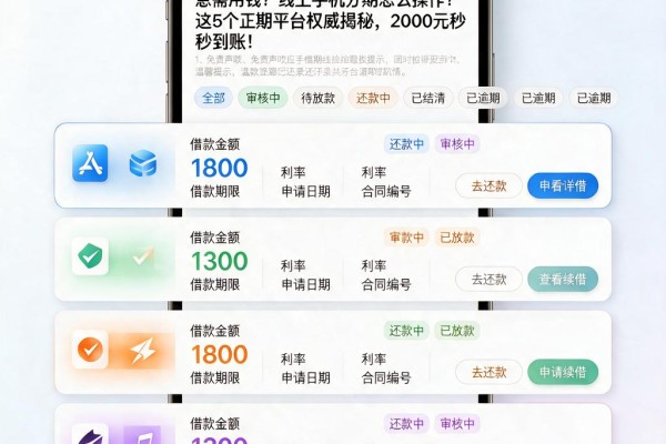 急需用钱?线上手机分期怎么操作?这5个正规平台权威揭秘,2000元秒到账!