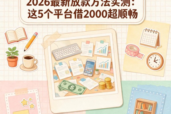 手机号就能贷款!2026最新放款方法实测:这5个平台借2000超顺畅