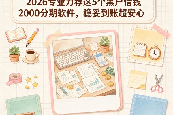 黑户贷款3000分期必看！2026专业力荐这5个黑户借钱2000分期软件，稳妥到账超安心