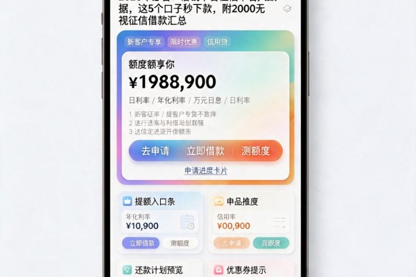 2026年必看!借钱不看征信不看大数据,这5个口子秒下款,附2000无视征信借款汇总