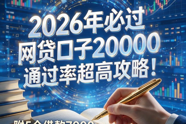 2026年必过的网贷口子20000通过率超高攻略!附5个借款7000对征信要求不高的秒批口子