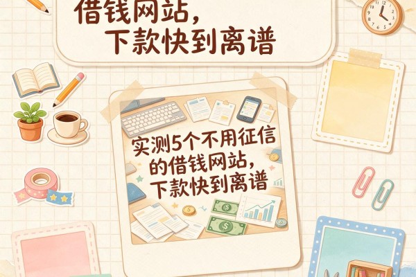 实测5个不用征信的借钱网站,下款快到离谱
