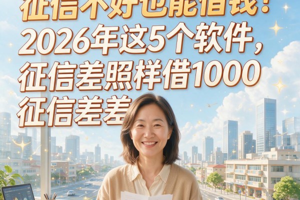 征信不好也能借钱!2026年这5个软件,征信差照样借1000