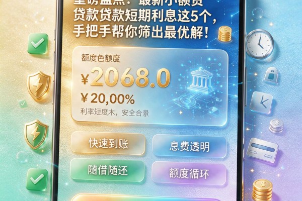 重磅盘点:最新小额贷款短期利息这5个,手把手帮你筛出最优解!