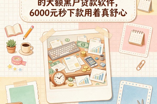2026必看！这五款通过率高的大额黑户贷款软件，6000元秒下款用着真舒心