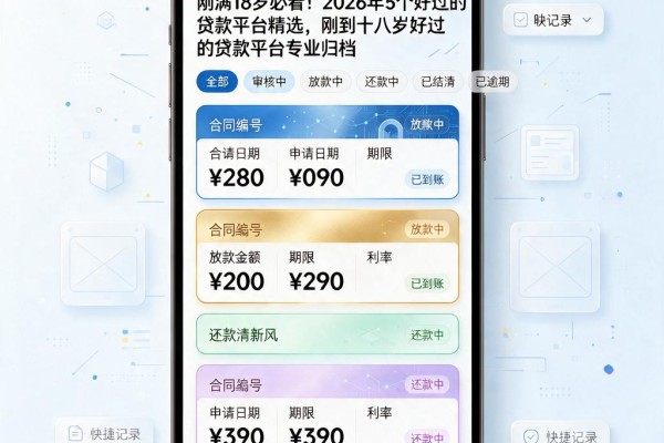 刚满18岁必看!2026年5个好过的贷款平台精选,刚到十八岁好过的贷款平台专业归档