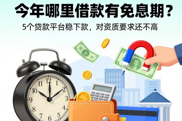 急用钱必看！今年哪里借款有免息期？这5个贷款平台稳下款、对资质要求还不高
