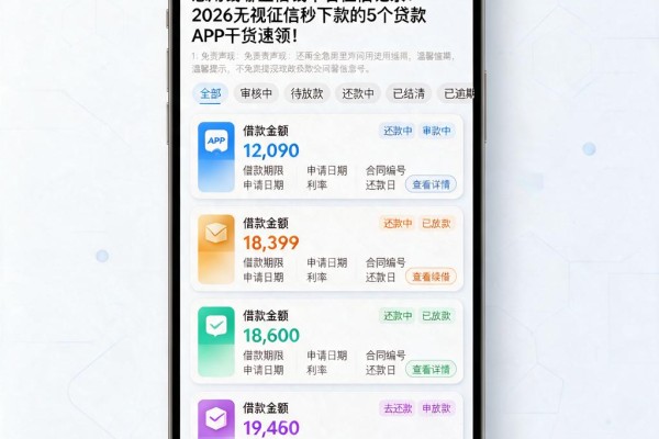 急用钱哪里借钱不看征信记录?2026无视征信秒下款的5个贷款APP干货速领!
