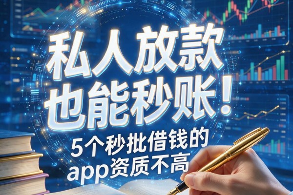 私人放款也能秒账！5个秒批借钱的app资质不高，真心稳妥