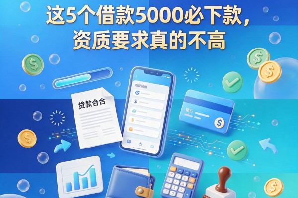 逾期严重不回访的口子盘点!这5个借款5000必下款,资质要求真的不高