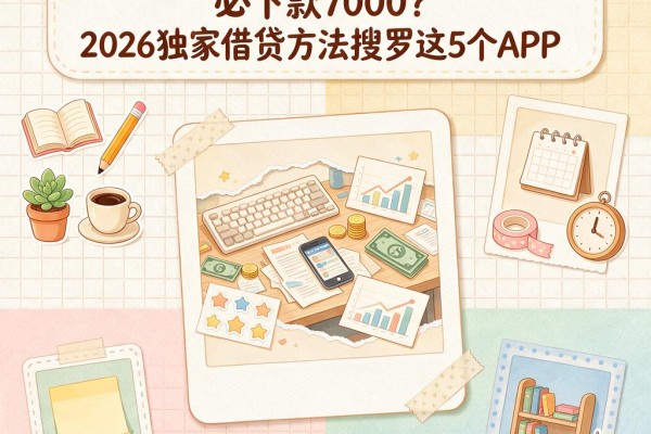 黑户凭手机号+身份证借钱必下款7000？2026独家借贷方法搜罗这5个APP
