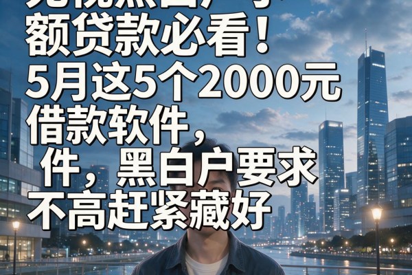 无视黑白户小额贷款必看！5月这5个2000元借款软件，黑白户要求不高赶紧藏好