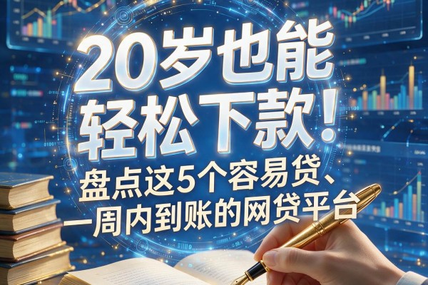 20岁也能轻松下款！盘点这5个容易贷、一周内到账的网贷平台